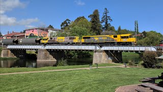 TasRail 2053 2054 46 Coal train passing through Deloraine [upl. by Enait485]