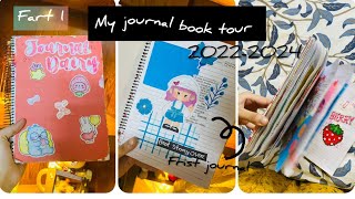 JOURNAL BOOK TOUR ✨️part 1♡tour journal first journal [upl. by Novyaj]