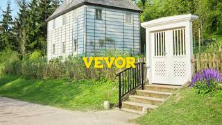 VEVOR Wrought Iron Handrail – Easy Install for 1 or 2 Outdoor Steps [upl. by Warren]