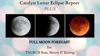 Catalyst Lunar Eclipse Report PLUS Full Moon Forecast for TAURUS Sun Moon amp Rising [upl. by Silvie]