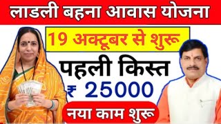 Ladli Behna Awas Yojana Mp 2024 ladli behna awas yojana update  Pm awas Yojana new update [upl. by Katrine464]