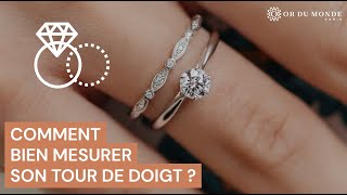 Mesurer sa taille de doigt pour une bague [upl. by Nagirrek345]