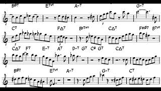 There Will Never Be Another You  Lee Konitz  Eb Alto Saxophone Transcription [upl. by Torp]