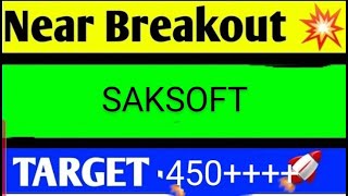 SAKSOFT SHARE LATEST NEWS TODAYSAKSOFT SHARE ANALYSISSAKSOFT SHARE TARGETSAKSOFT SHARE NEWS TODAY [upl. by Vincents190]