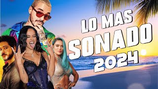 Karol G Feid Luis Fonsi Sebastian Yatra Nacho Wisin Daddy Yankee Maluma  Pop Latino 2024 [upl. by Ailliw]