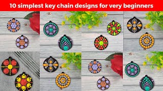 Dot Painting  Dot Art  Dot mandala for beginners  Key Chains  2  2024  ATM Creations [upl. by Noemis996]