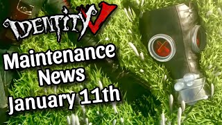 Everything New After Maintenance on January 11th 2024  Identity V [upl. by Trebled]