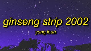 Yung Lean  Ginseng Strip 2002 Lyrics  b come and go but you know i stay [upl. by Guzel]