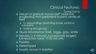 Amaurosis Fugax Diagnosis and Management [upl. by Gans]