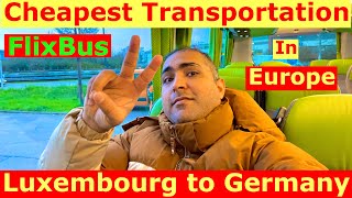 Cheapest Transportation in Whole Europe  FlixBus Luxembourg to Nijmegen vlog [upl. by Haek]