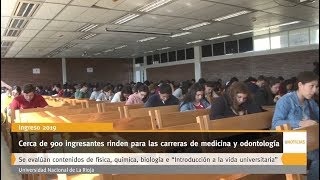 U Noticias  Cerca de 900 ingresantes rinden para las carreras de medicina y odontología [upl. by Marva]