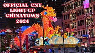 🧧🧨 PM Lee Hsien Loong Official Light Up Chinatown  Chinese New Year 2024  Year of the Dragon [upl. by Anadal]