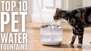 Top 10 Best Cat Water Fountains of 2022  Pet Water Fountain for Cats and Dogs Dog Water Dispenser [upl. by Diamond705]