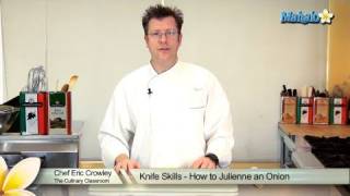 Knife Skills  How to Julienne an Onion [upl. by Amato]