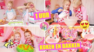 DE ZOETE ZUSJES BAKKEN ALLEMAAL LEKKERE DINGEN 1 Uur Video ♥DeZoeteZusjes♥ [upl. by Ilatfen453]