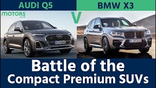 Audi Q5 vs BMW X3 Premium SUV Shootout [upl. by Kassia810]