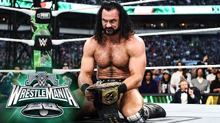 Drew McIntyre wins the World Heavyweight Title at WrestleMania XL WrestleMania XL Sunday highlights [upl. by Halimeda488]