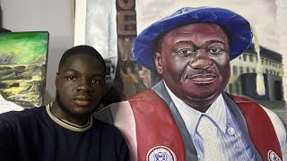 Brushstrokes of Destiny A Students Journey into Portrait Artistry at UEW [upl. by Alleroif]