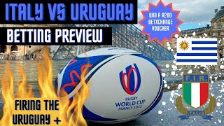 Italy v Uruguay Rugby World Cup Betting Preview [upl. by Dleifxam]