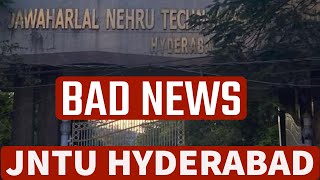 JNTUH BAD NEWS jntuhupdates [upl. by Yrrep136]