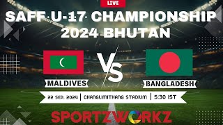 MALDIVES VS BANGLADESH  SAFF U17 Men’s Championship 2024 BHUTAN [upl. by Juliet]