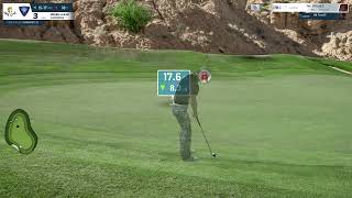 WGT Golf Wolf Creek 13 Eagle Putt [upl. by Adihsaar]