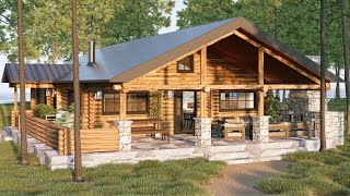 Exploring a Cozy Log Cabin in the Woods OffGrid Cabin [upl. by Saylor]