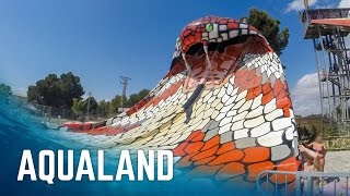 Water Slides at Aqualand El Arenal Mallorca [upl. by Durst]