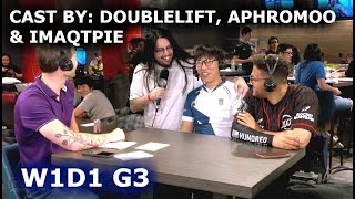 DoubleLift Aphromoo amp Imaqtpie cast Clutch Gaming vs Cloud 9  W1D1 S8 NA LCS Summer 2018 [upl. by Kathy]