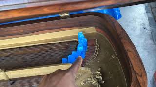 Kris Nicholson shows off his very rare Cocked hat Chickering Fortepiano Needs Inside restoration [upl. by Ycnan145]