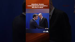 Erdoğan Fransa Cumhurbaşkanı Emmanuel Macron’la bir araya geldi shorts [upl. by Hambley]