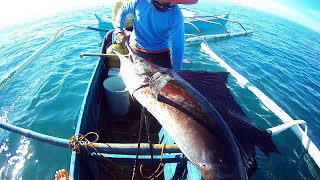 Jackpot Nakahuli ng Isdang Malasugi quotLiplipanquot  Sailfish Traditional Fishing in Philippines [upl. by Eixela]