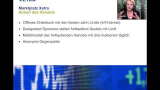 Webinar Das offene XetraOrderbuch [upl. by Aerdna30]