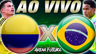 COLÔMBIA x BRASIL AO VIVO Eliminatórias  Narração [upl. by Daffy]