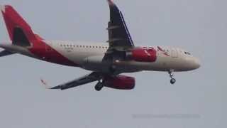 First Flight Avianca First A319 Sharklets N703AV Landing Approach Finkenwerder  21082013 [upl. by Cinom524]