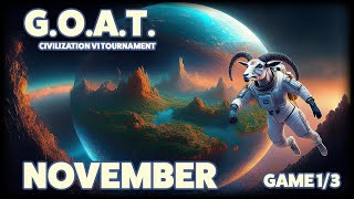 🔴 Civ6  GOAT  November  Game 13 [upl. by Aztiraj]