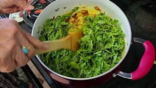 Arugula Steamed Salad Recipe with Spicy Chili Onion and Turmeric in Olive Oil Rocket Plant Recipe [upl. by Esinaej]