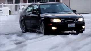 Saab 93 snow drifting [upl. by Duwe314]