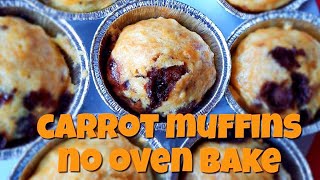 Carrot Muffin  No oven Bake  Quick and Easy Recipe [upl. by Denna766]