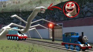 Building a Thomas Train Chased By New Cursed Thomas and Friends Family Monster In Garrys Mod [upl. by Sacci119]