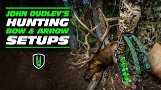 JOHN DUDLEYS HUNTING BOW amp ARROW SETUPS [upl. by Betsey]