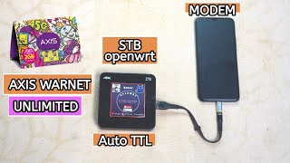 BIKIN WIFI UNLIMITED  hotspot paket warnet unlimited axis dengan STB OPENWRT KEREAKTIF [upl. by Aihsila]