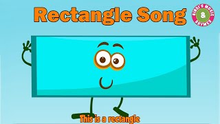 Rectangle Song  Learn Shapes  Rectangle Nursery rhyme for kids  Bindis Music amp Rhymes [upl. by Britt]