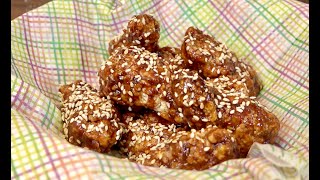 How To Make Double Fried Korean Chicken  Christine Cushing [upl. by Noxin]