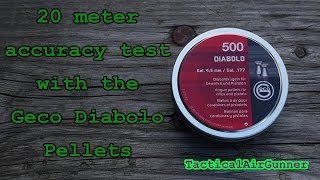 Geco Diabolo Pellets 20 meter accuracy test [upl. by Aryam410]