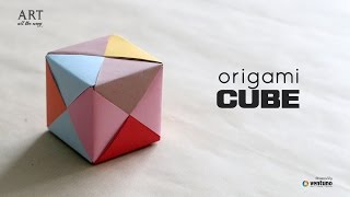 How to Fold an DIY  Origami 3D Cube [upl. by Orji]