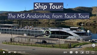 Ship Tour MS Andorinha from Tauck [upl. by Hteb]