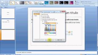 MS PowerPoint Cor de fundo [upl. by Macleod]