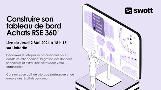 WEBINAIRE  Construire son tableau de bord Achats RSE 360° [upl. by Yzeerb]