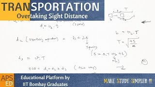 Overtaking Sight Distance  Highways  Transportation [upl. by Natie]